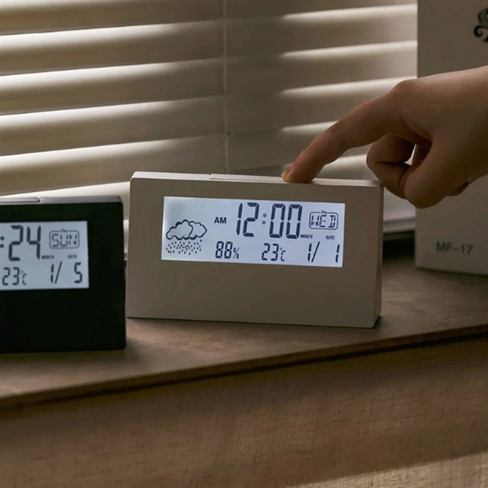 Luminous Thermohygrometer Alarm Clock for Personal Comfort