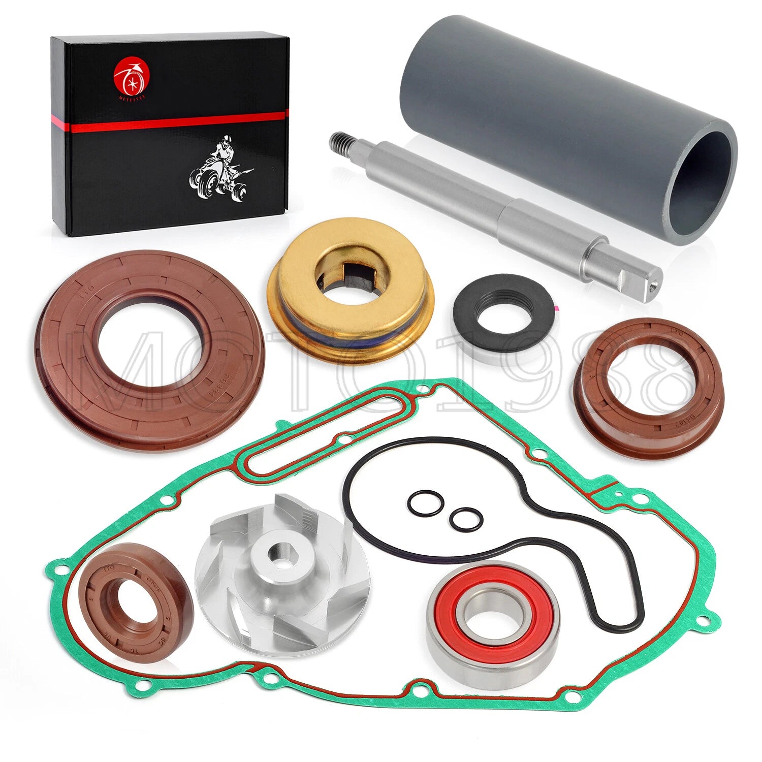 Water Pump Rebuild Kit for Sportsman 700 (2003–2008) - Impeller, Shaft, Bearing, Seal