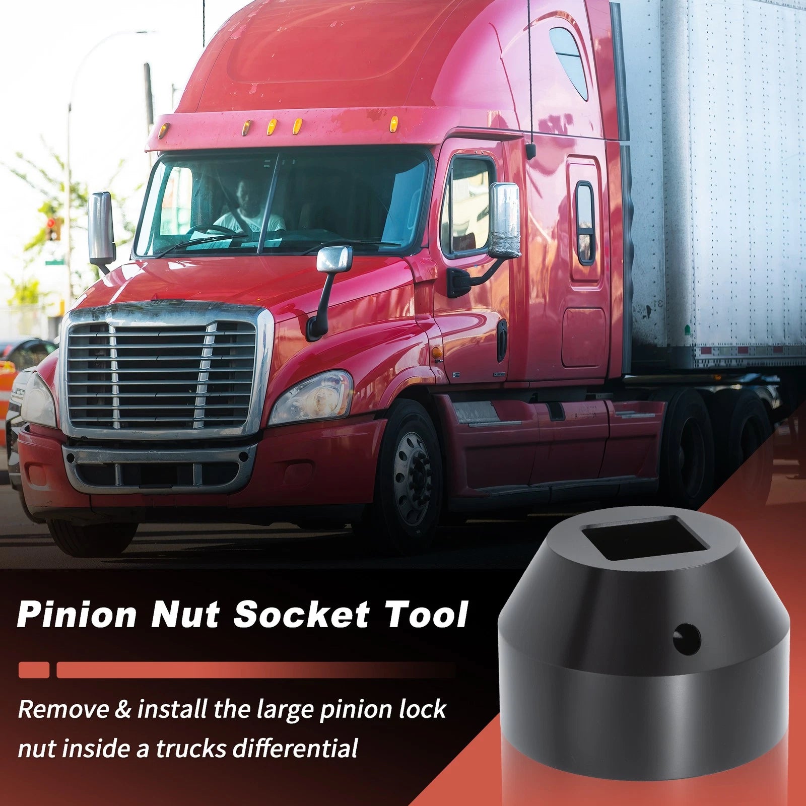 Pinion Nut Socket Tool for Mercedes Freightliner Trucks (2005–2015)
