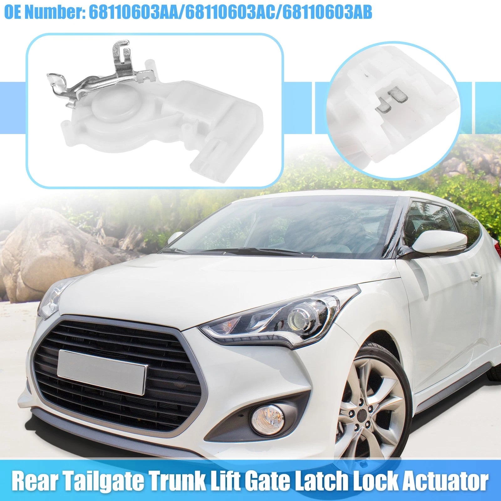 Rear Tailgate Trunk Lock Actuator Replacement for Dodge Durango (2014–2023)