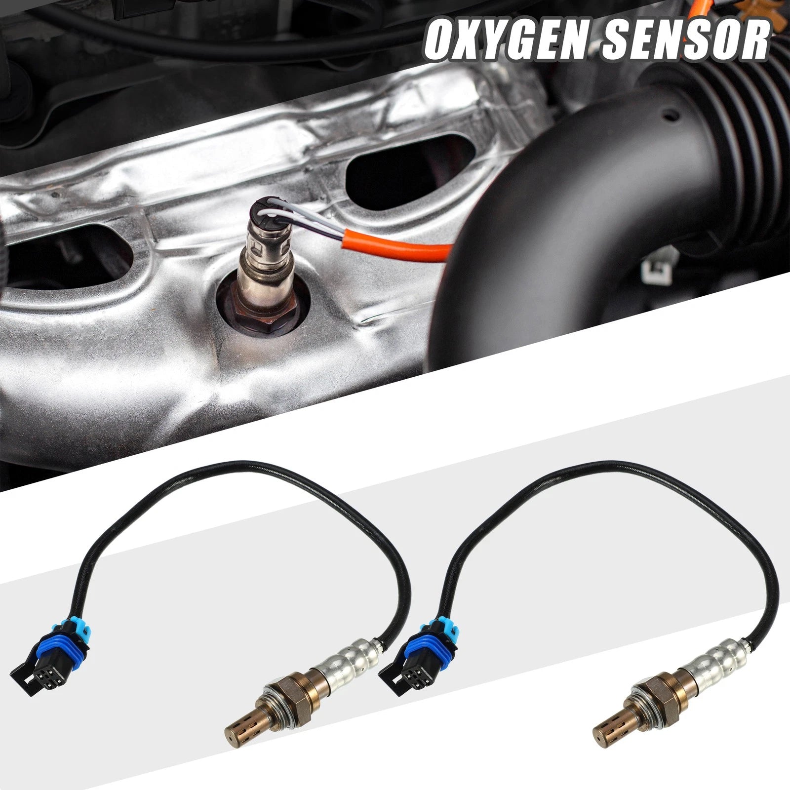 2pcs Oxygen Sensor Upstream Front Replacement for Chevrolet Avalanche 2006-2007
