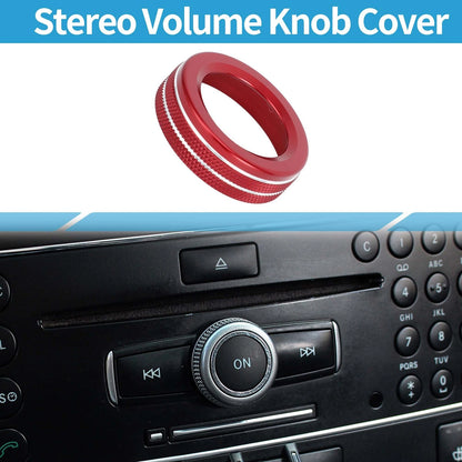 Stereo Media Radio Tune Knob Cover Replacement for Mercedes Benz (2011–2019)
