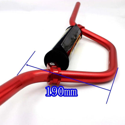 Handle Bar + Bar Pad for Dirt Pit Bike ATV (70CC–250CC) 22mm Red