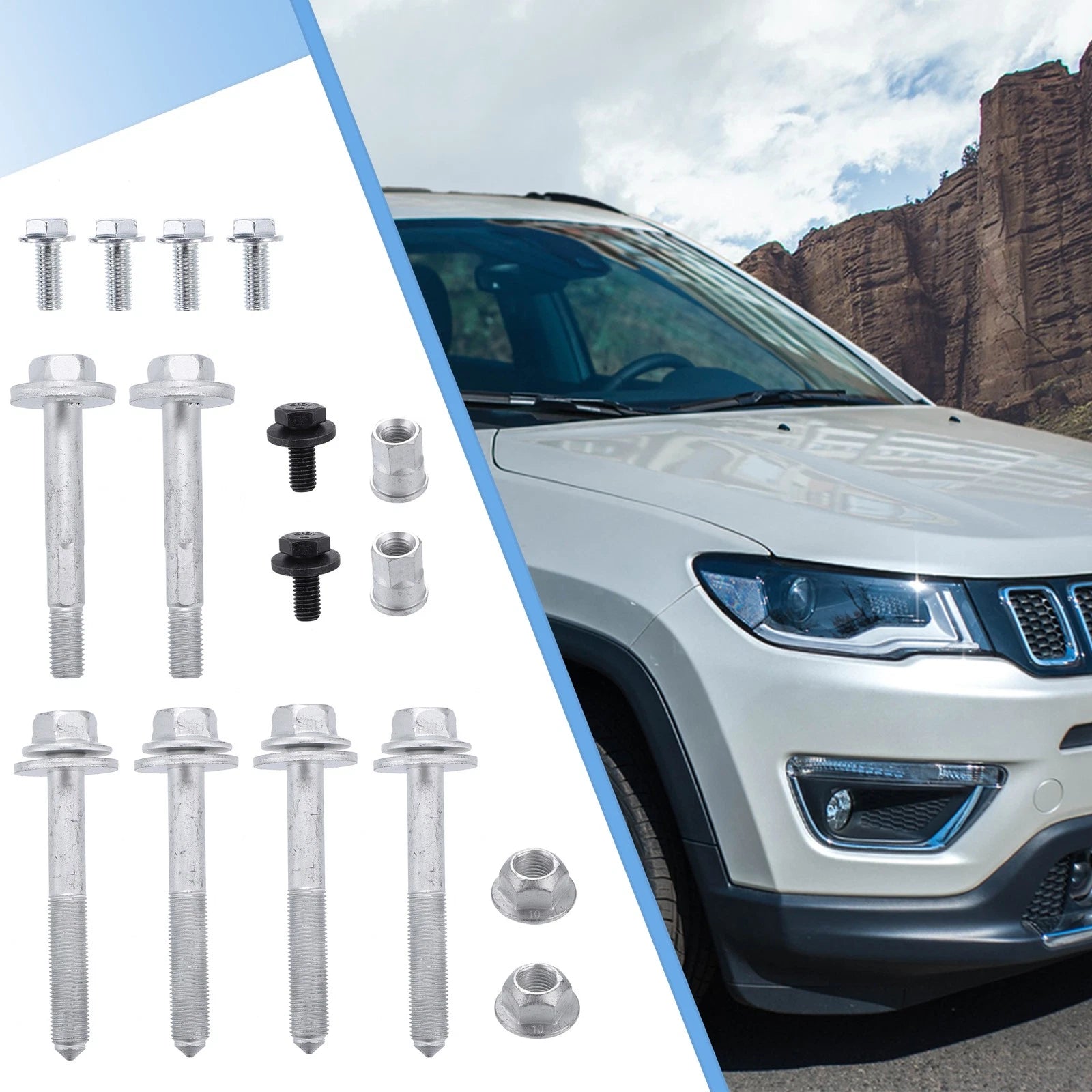 Rear Crossmember Subframe Bolt Replacement Set for Jeep Compass Patriot (2007–2017)