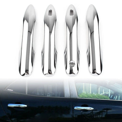 Set of 4 Door Handle Cover Trims for Toyota Corolla Hatchback (2019–2020) ABS Chrome
