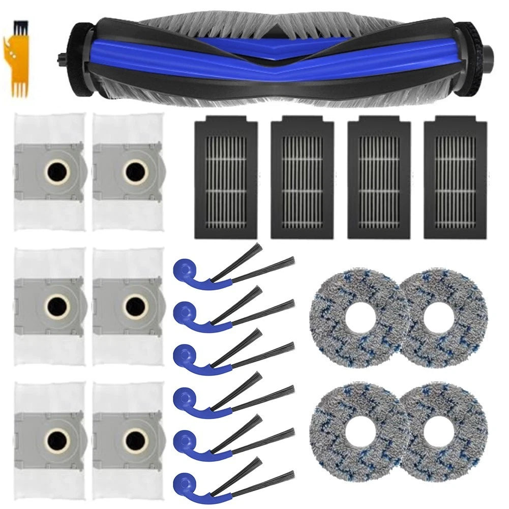 Spare Kit with Main Brush, Side Brush, Mop Cloth, Filter, Dust Bag for DEEBOT T30C