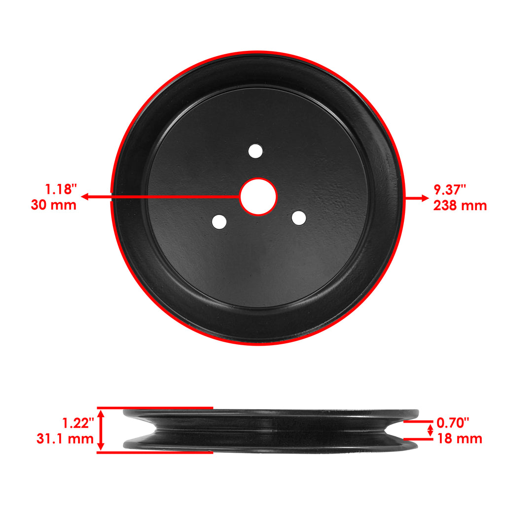 Deck Spindle Pulley 72 Inch Replacement for Exmark Lazer Z LZ (2000–2018)