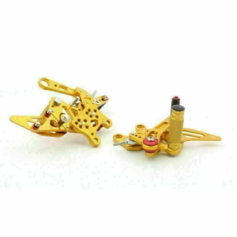 Aluminum Rearsets Footpegs Pedals for Aprilia RSV4 1000 (2009–2012) Gold T9