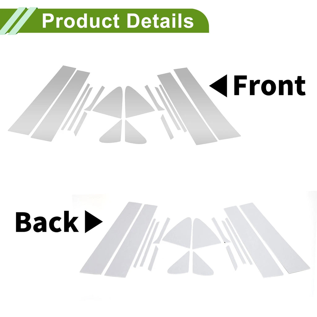 16 Pcs Pillar Window Trim Replacement for Chevy Cruze (2017–2021)