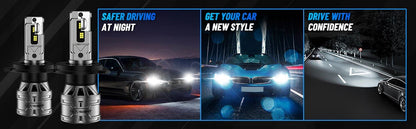 2X 9004 LED Headlight Bulbs for High-Low Beam (6500K, 13000LM, 60W)