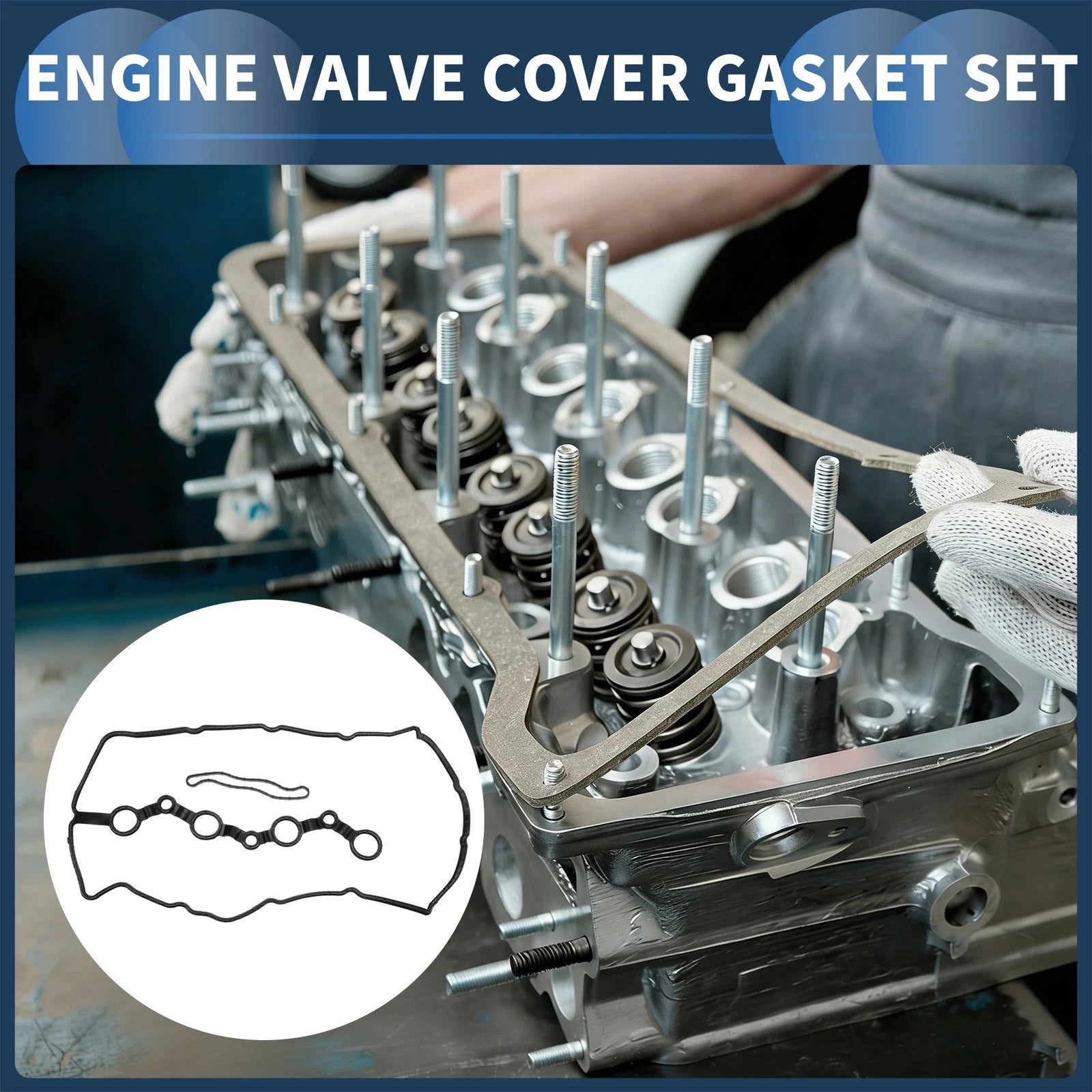 Valve Cover Gasket Set Replacement for Hyundai Sonata 2015–2019 2.4L 2.0L