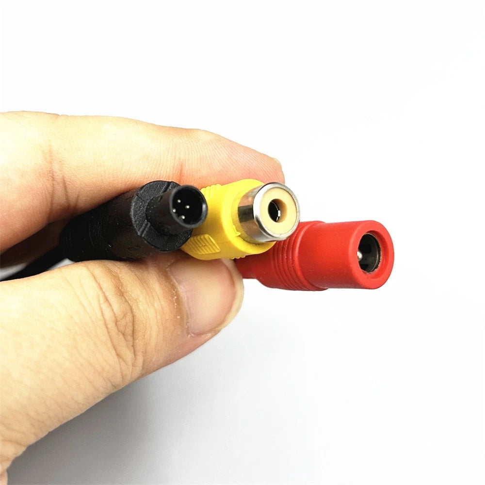 4Pin To AV Plug Connector Cable Car Camera Down-Voltage Wire Harness 12V to 3.3V