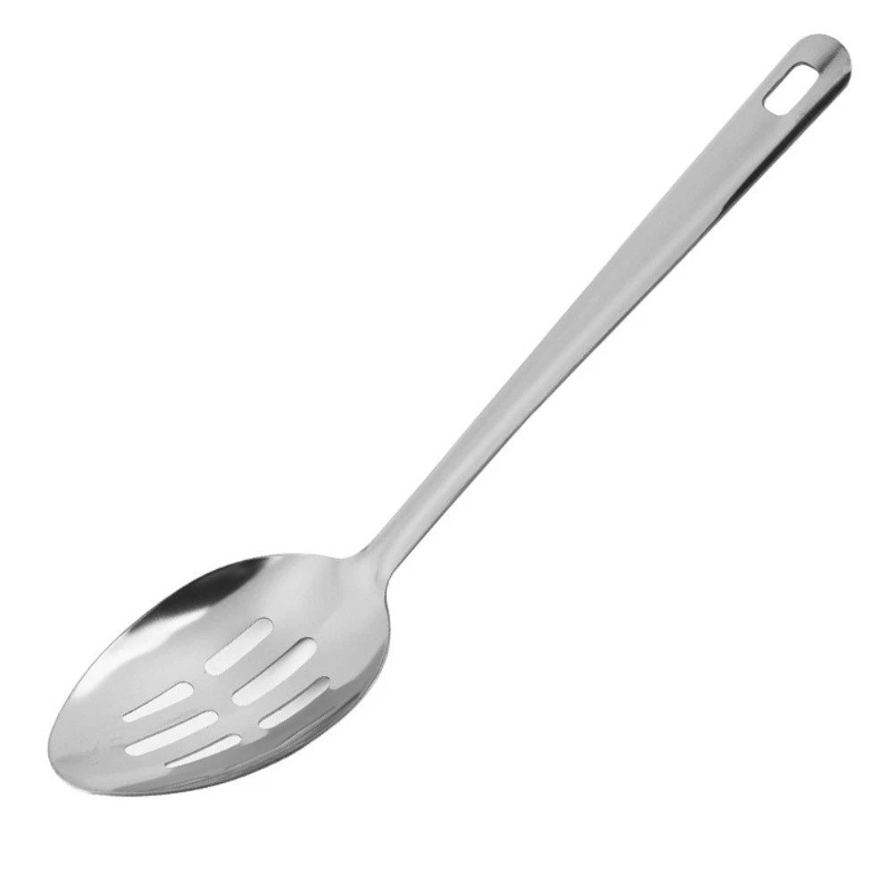 5 Piece Stainless Steel Spoon Set for Mixing Serving Straining
