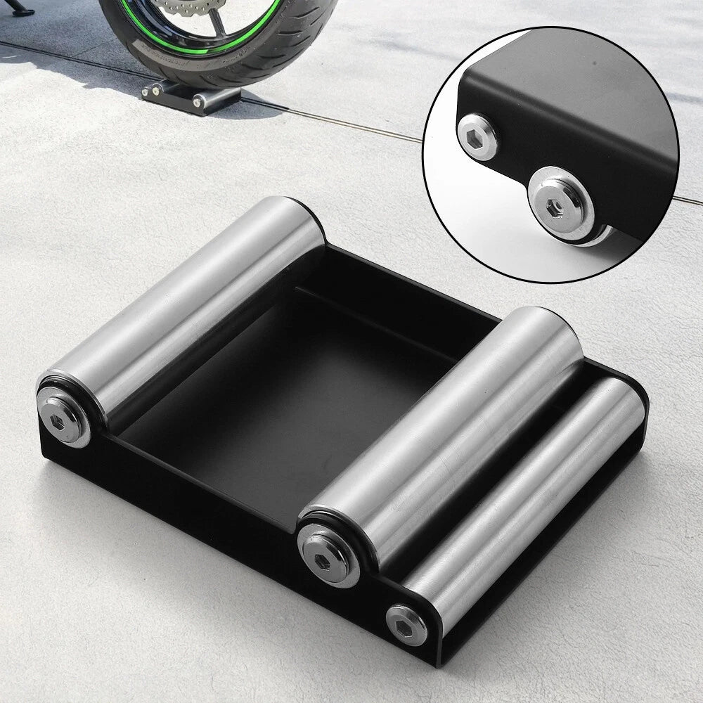 Motorcycle Wheel Chain Rim Cleaning Roller Stand Paddock Stand Lift