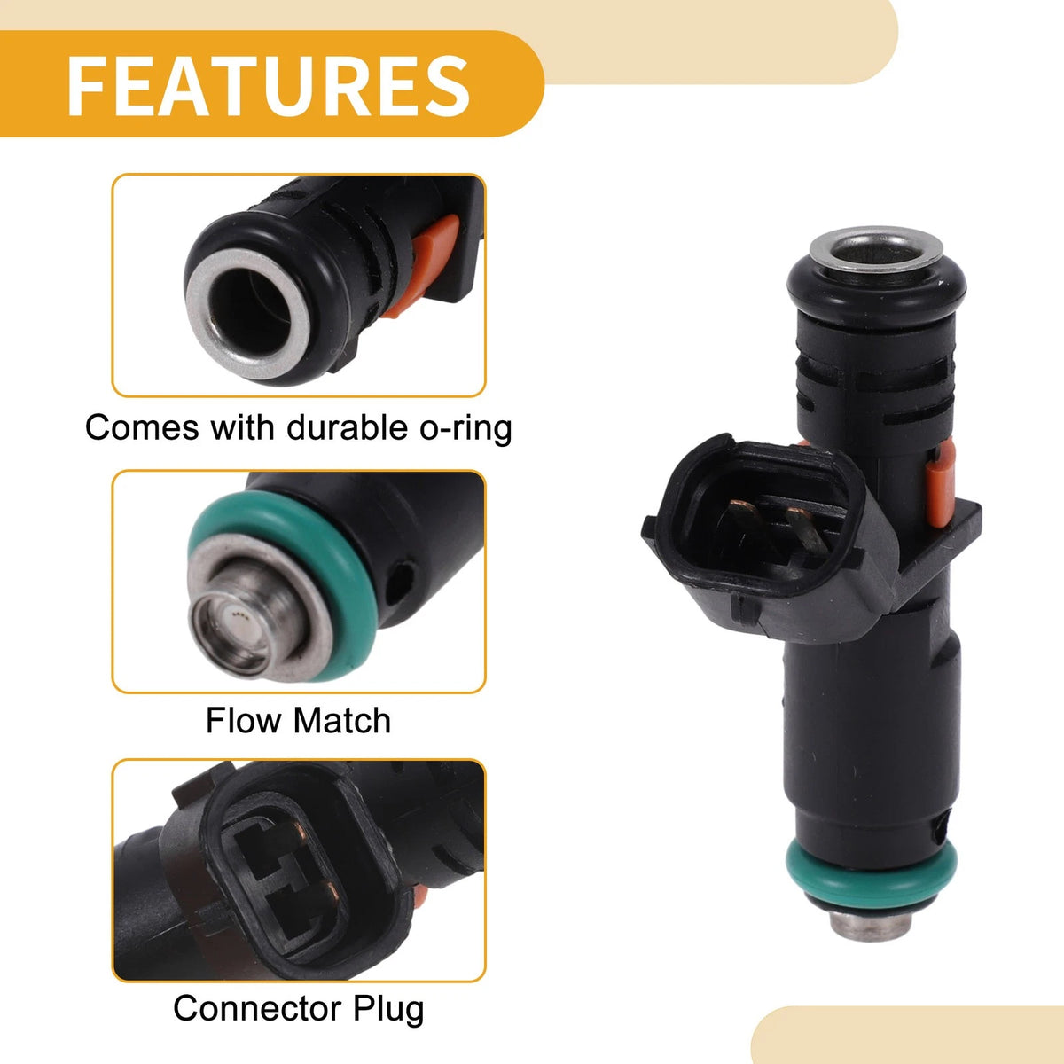 1 Pc Fuel Injector No.06A906031CP for VW Jetta 2.0L CBPA EA827 (2013–2015)