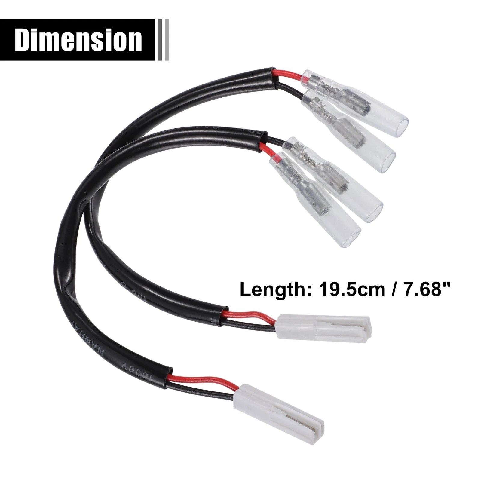 Turn Signal Cable Adapter Connector for Honda Motorcycle Wiring (2 Pack)