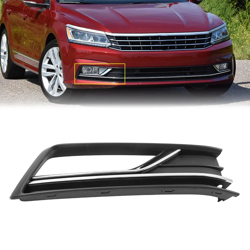 Front Bumper Lower Side Trim Fog Light Bezel for VW Passat (2016–2019)