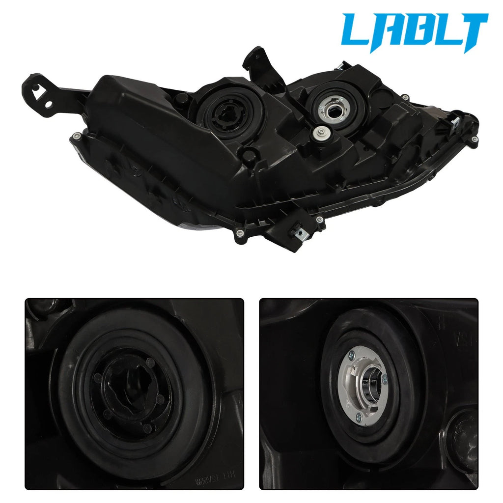 LABLT Driver Side Halogen Black Projector Headlight for Honda Odyssey (2018–2020)