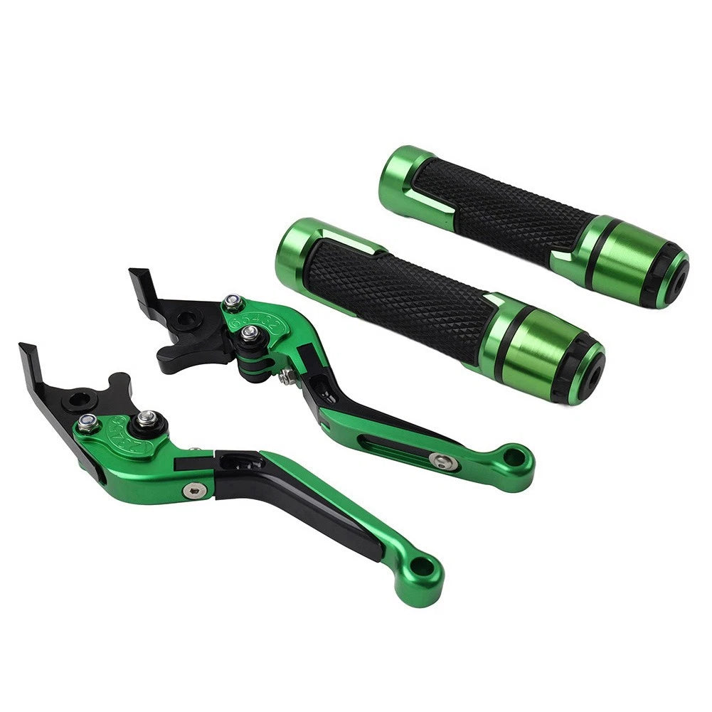 Green Extendable Brake Clutch Lever Handlebar Grip For Honda CBR600RR CBR954RR