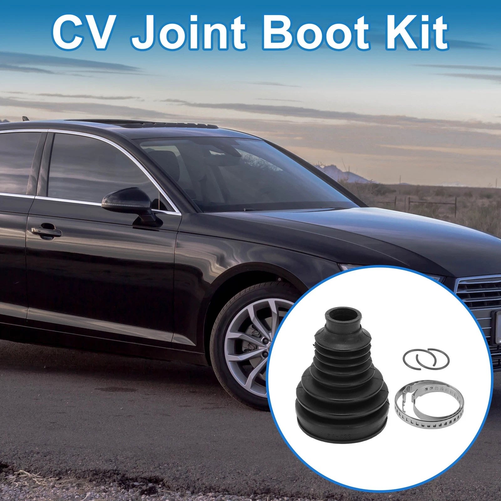 Inner CV Joint Boot Kit with Clamps for Audi A4 A5 (2009–2016)