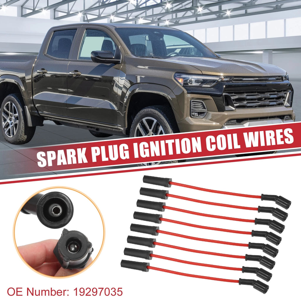 8 Pcs Spark Plug Wire Set Replacement for Chevrolet Avalanche (2002–2006)