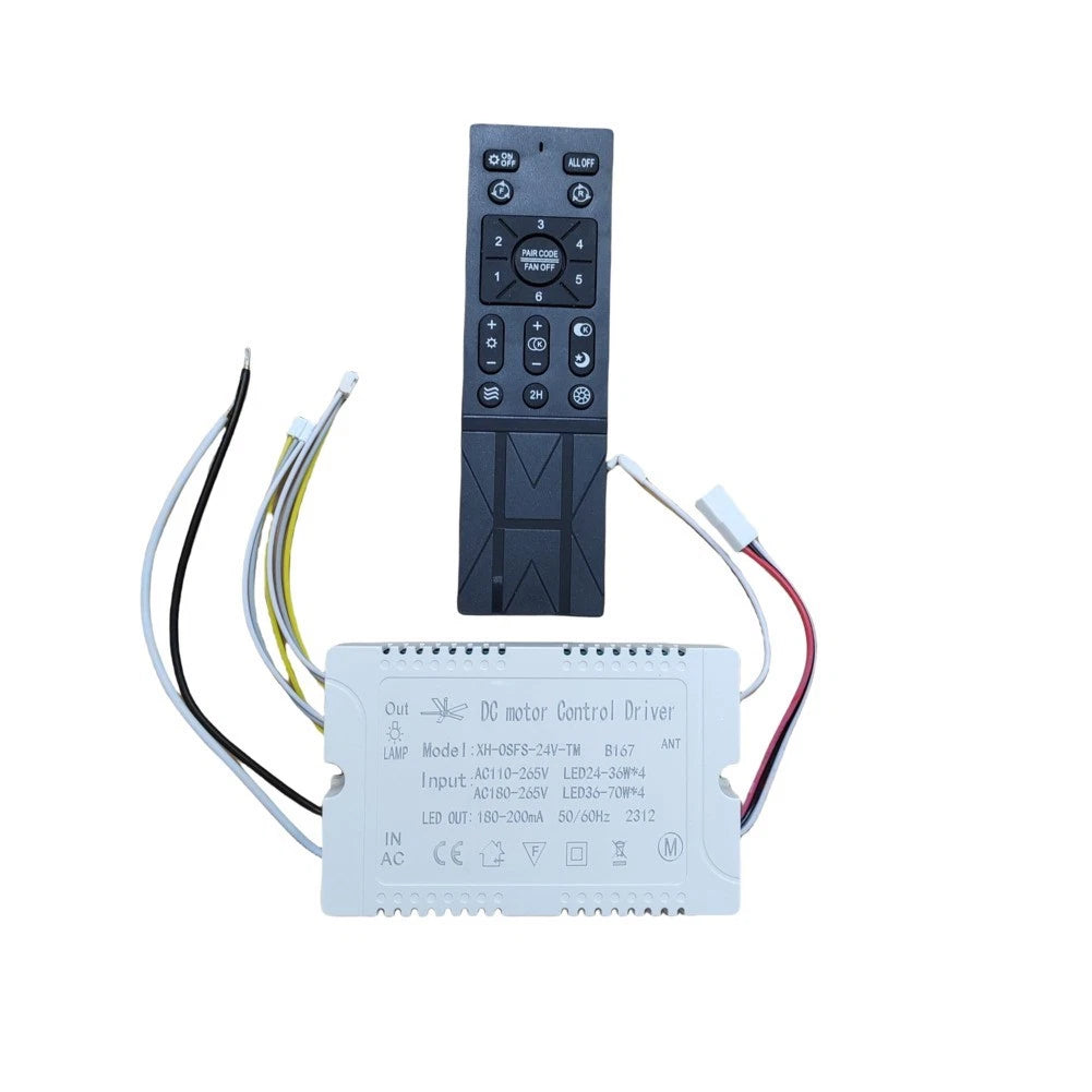 Adjustable Ceiling Fan Light Remote Control Receiver with Dimming Feature
