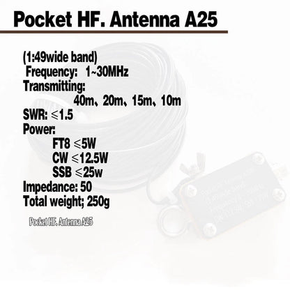 Lightweight Broadband Antenna 1 to 30MHz - Flexible Installation Options