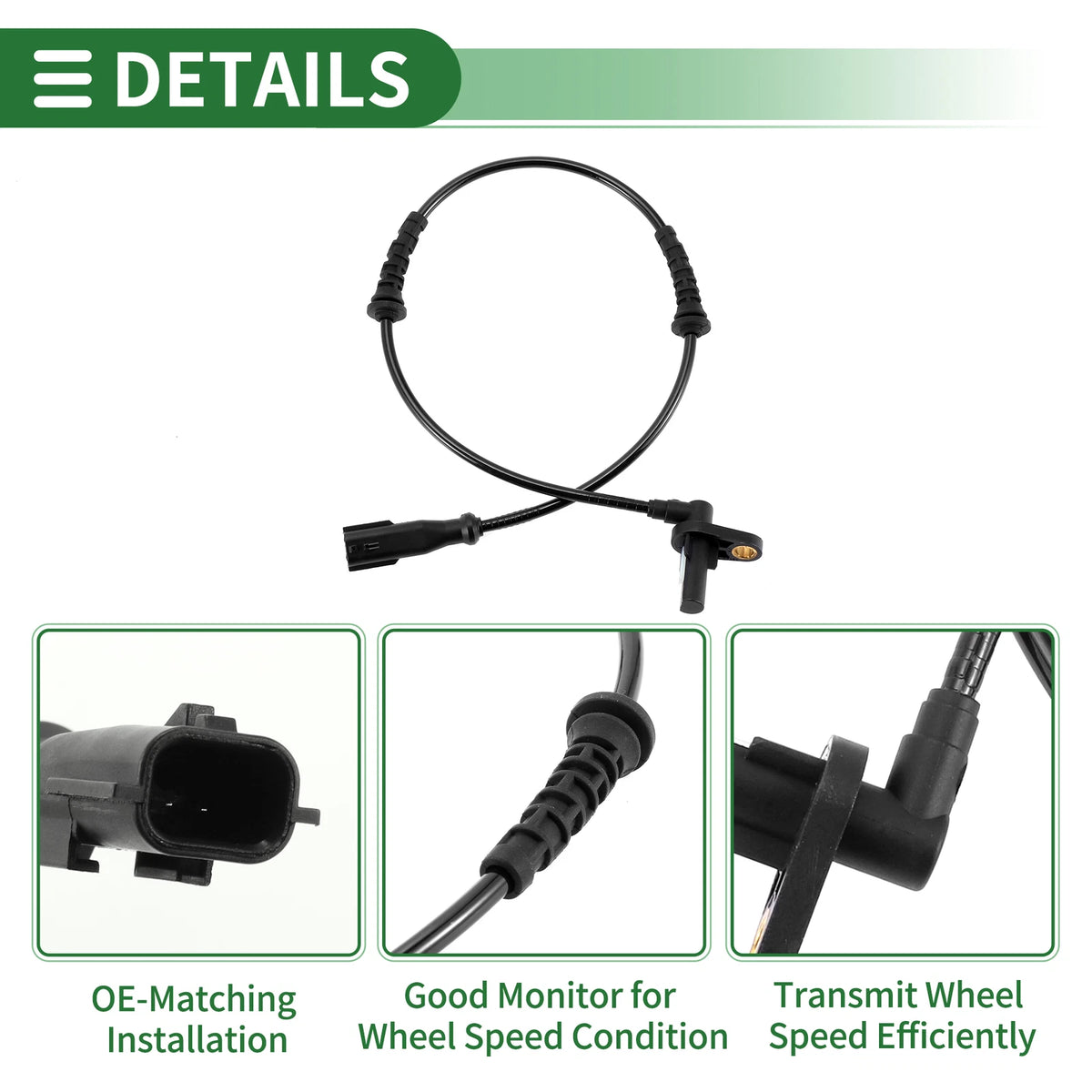ABS Wheel Speed Sensor for Renault Clio (2001–2012) No. 479105431R, 0265008945
