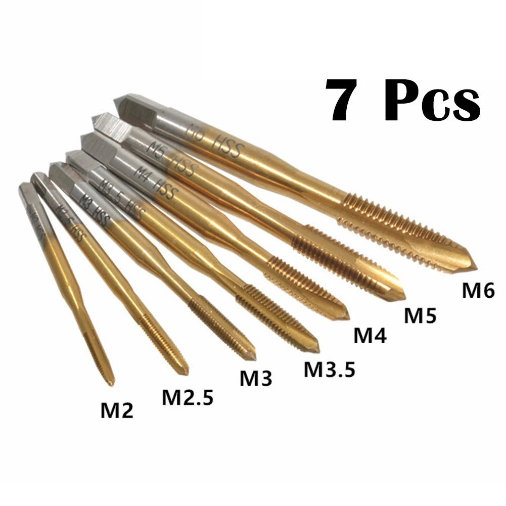 7pc Thread Tap Set for Furniture Assembly