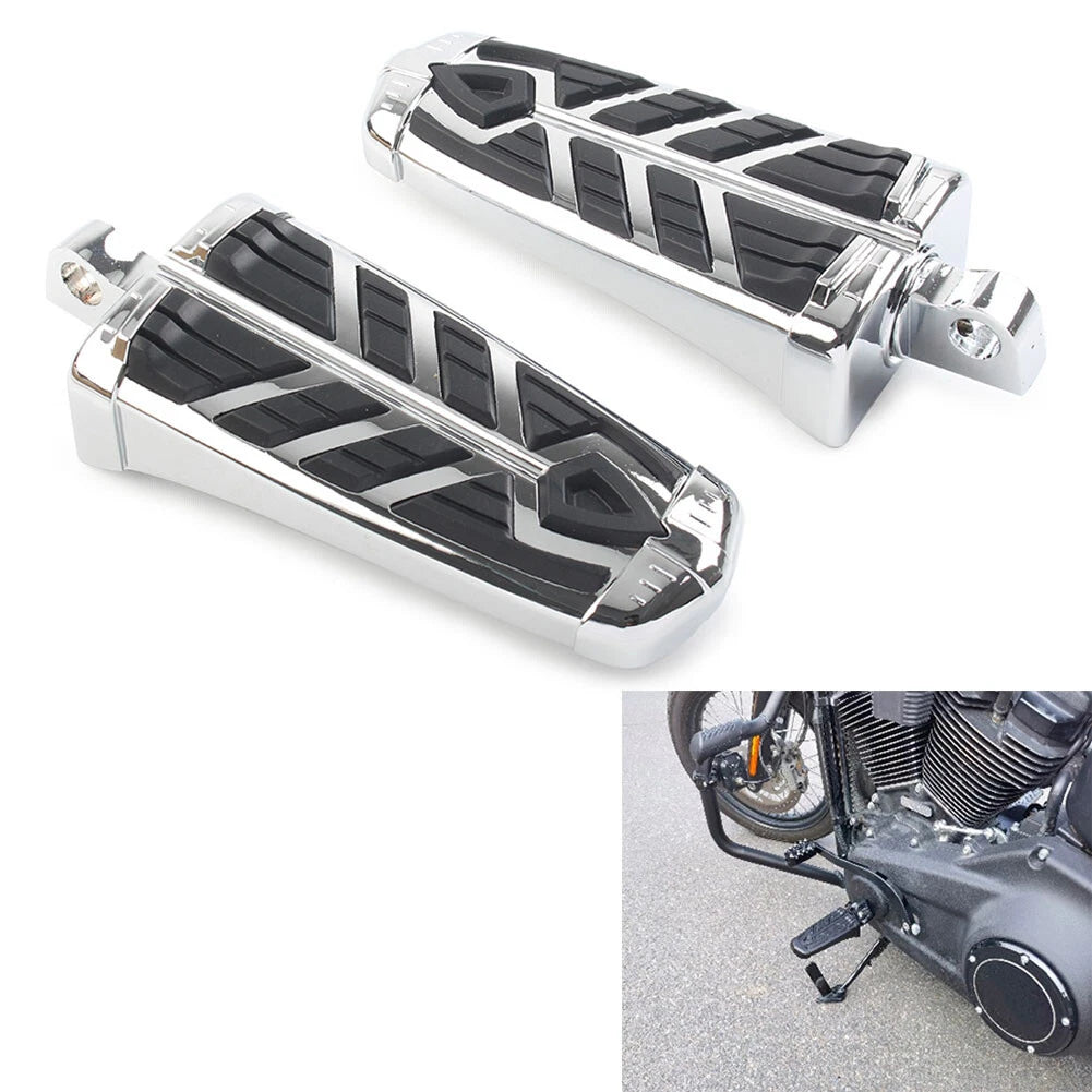 Foot Pegs for Harley Davidson (10MM, Chrome)