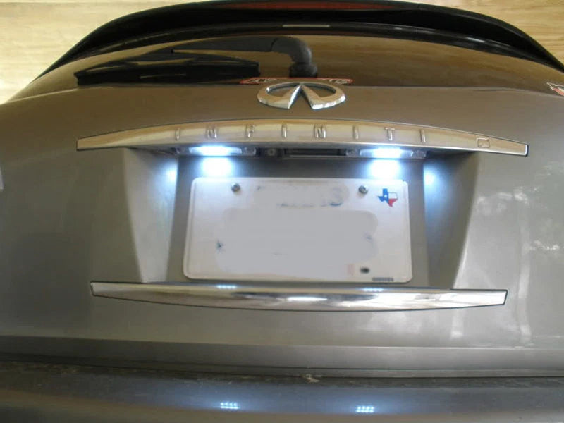 2X White LED License Plate Light for Infiniti Q45 (2002–2006)