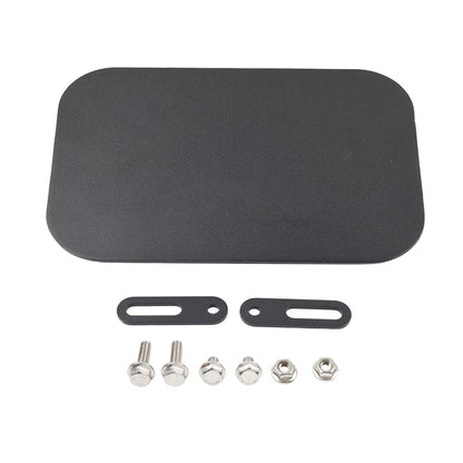 1pc Motorcycle Universal Side Number Plate Panel Cover CNC Black
