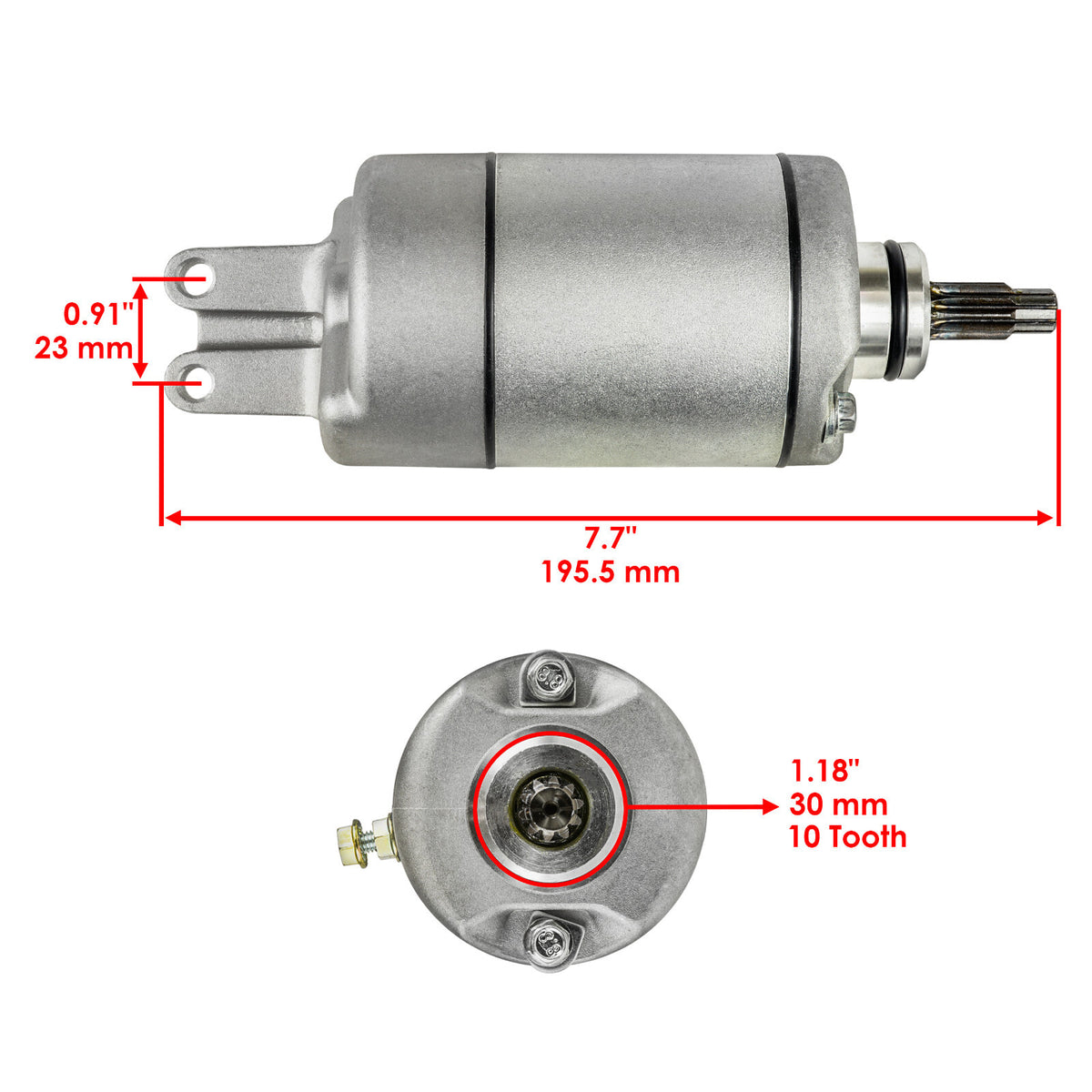 Starter Replacement for Honda TRX400 TRX450 TRX500 (1995–2009)