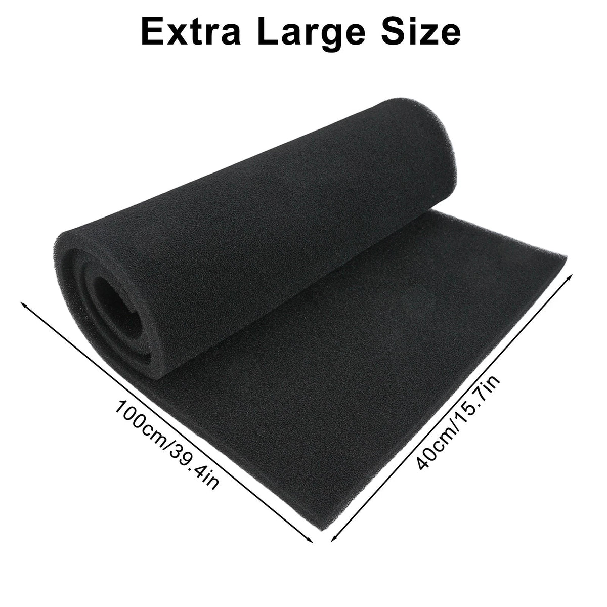 Black Carbon Sponge Air Filter Pad for Range Hoods (No Part Numbers)