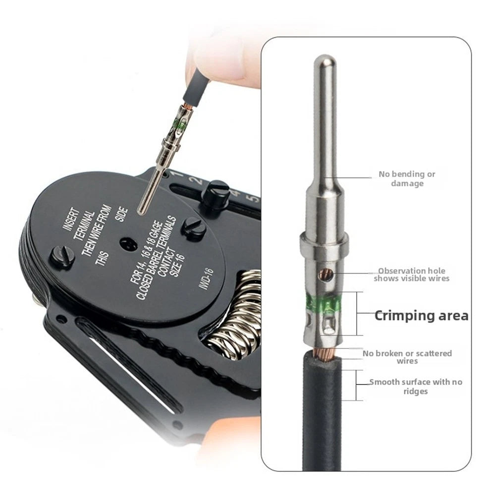 IWD16 Crimping Pliers for DELCHI Connector Car Terminal