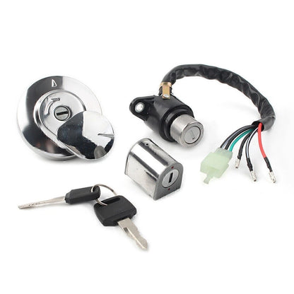 Ignition Switch Fuel Cap Helmet Seat Lock Key for Honda Rebel 250 (1985–2016)