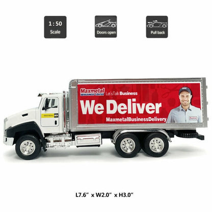 Pull Back Container Truck Model Car 1/50 Replica for Kids