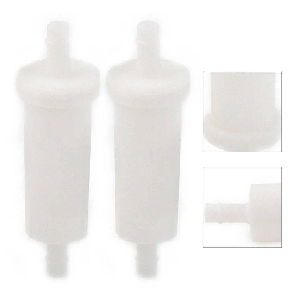 2PCS Fuel Filter Inline 5/16" Mercury Johnson / Evinrude 35-816296Q2 White mo