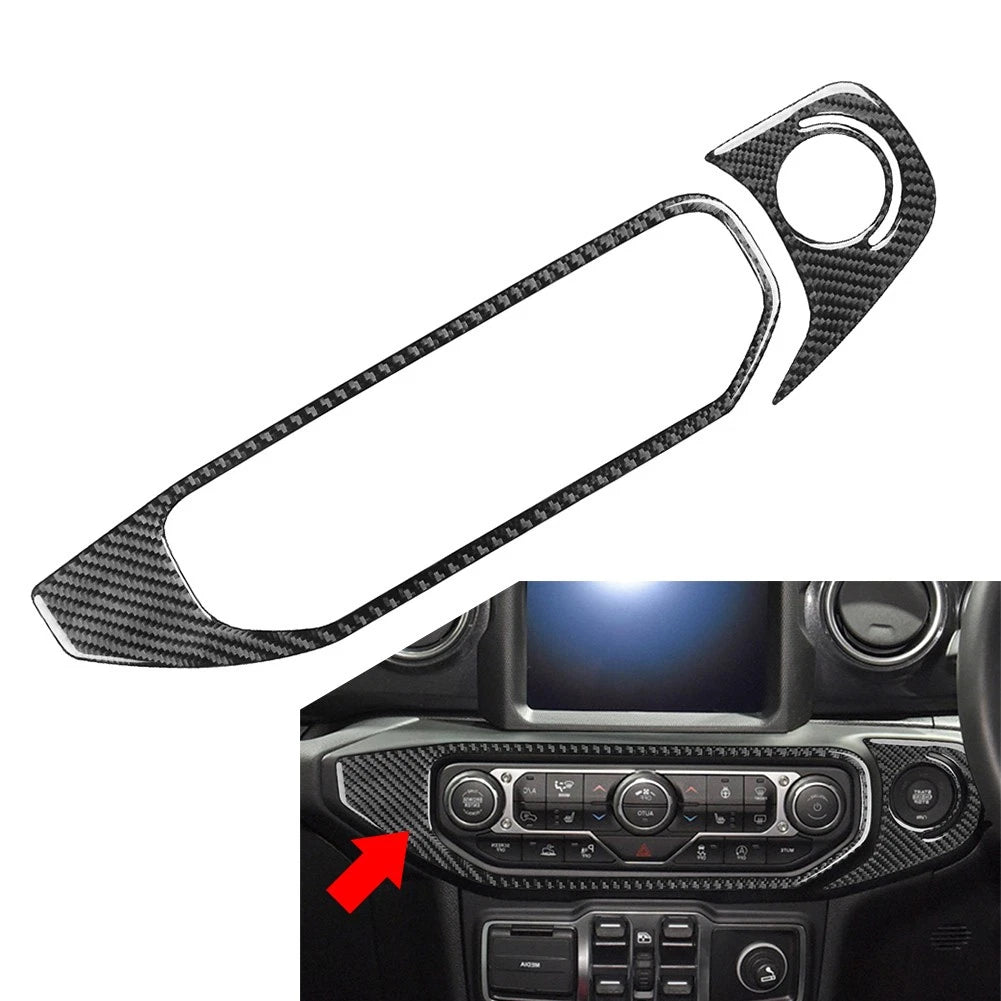 AC Climate Control Cover Trim for Jeep Wrangler JL JLU 4XE Gladiator JT (2018–2023)