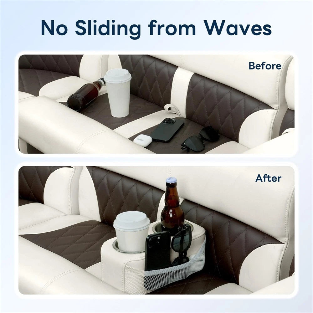 Double Drink Cup Holder for Pontoon Boat