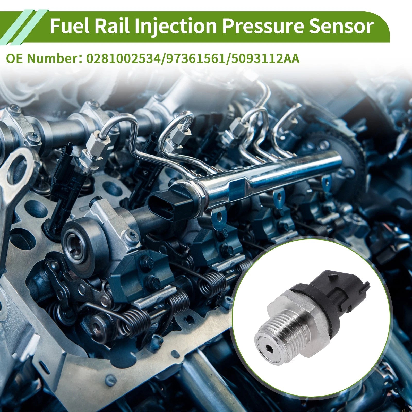 Fuel Injection Pressure Sensor Replacement for Chevrolet Silverado 2500 3500 (2011–2016)