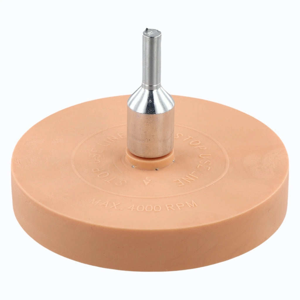 Rubber Eraser Wheel 88mm with Drill Adapter for Sticker Removal