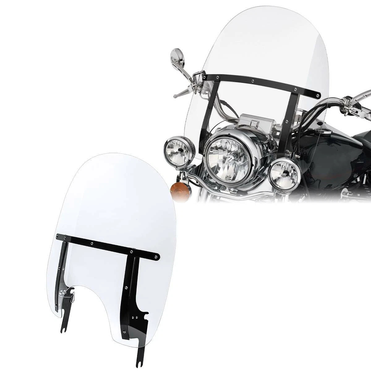 Clear Windshield for Harley Touring Road King FLHR (1994–2023)