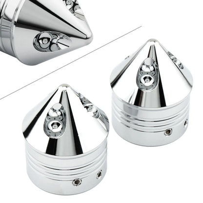 1 Pair Front Wheel Axle Nut Covers for Harley Touring Road Glide Dyna Softail