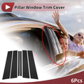 6 Pcs Door Pillar Window Trim Kit for Mercedes-Benz M-Class (2012–2015)