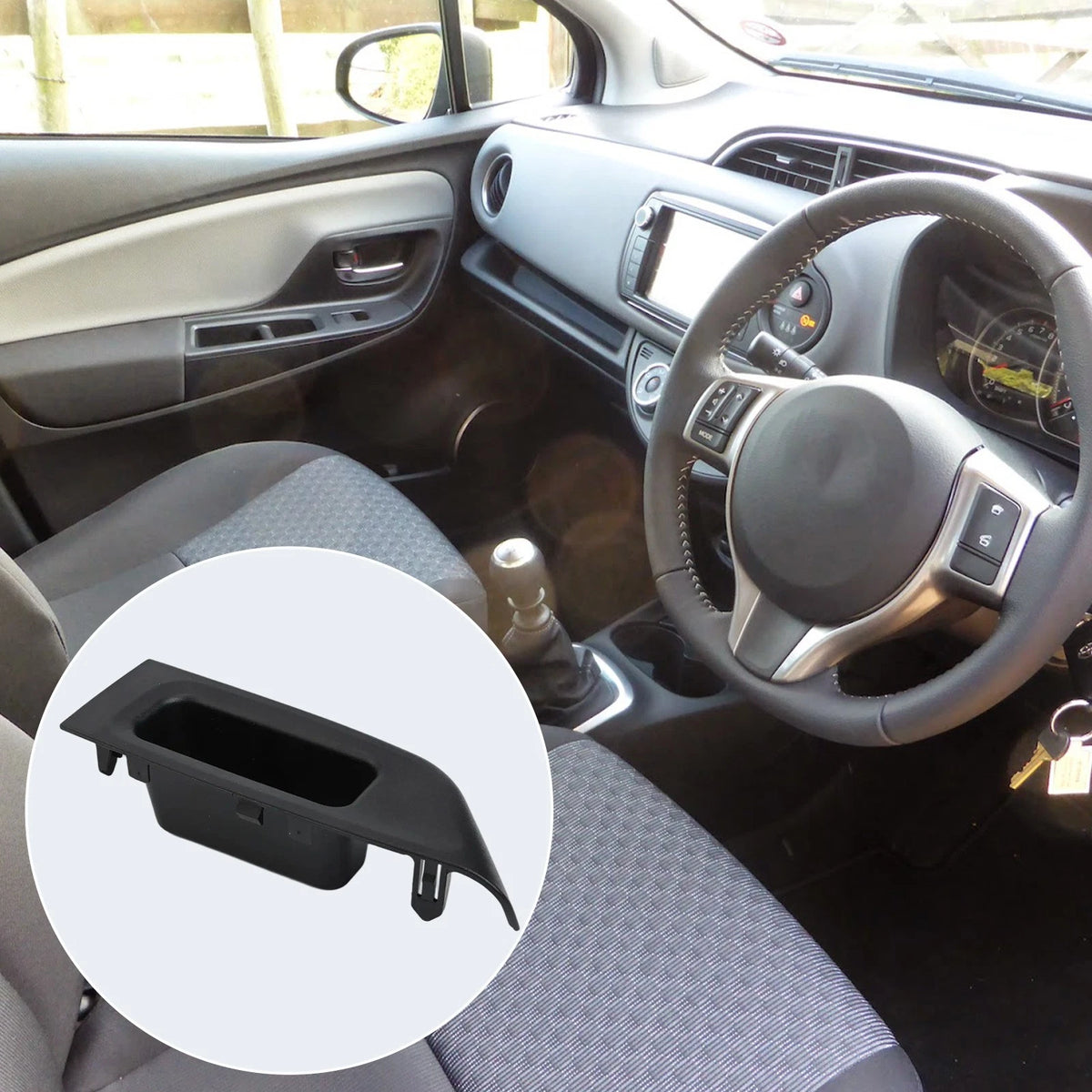For Toyota For Yaris Direct Fit Rear Right Door Handle Grab Bar Bezel Trim