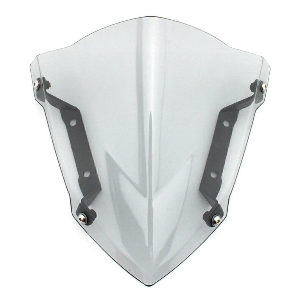 Grey Windshield Windscreens with Bracket for Yamaha MT-09/FZ-09 (2014–2016)