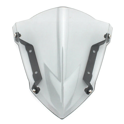 Grey Windshield Windscreens with Bracket for Yamaha MT-09/FZ-09 (2014–2016)