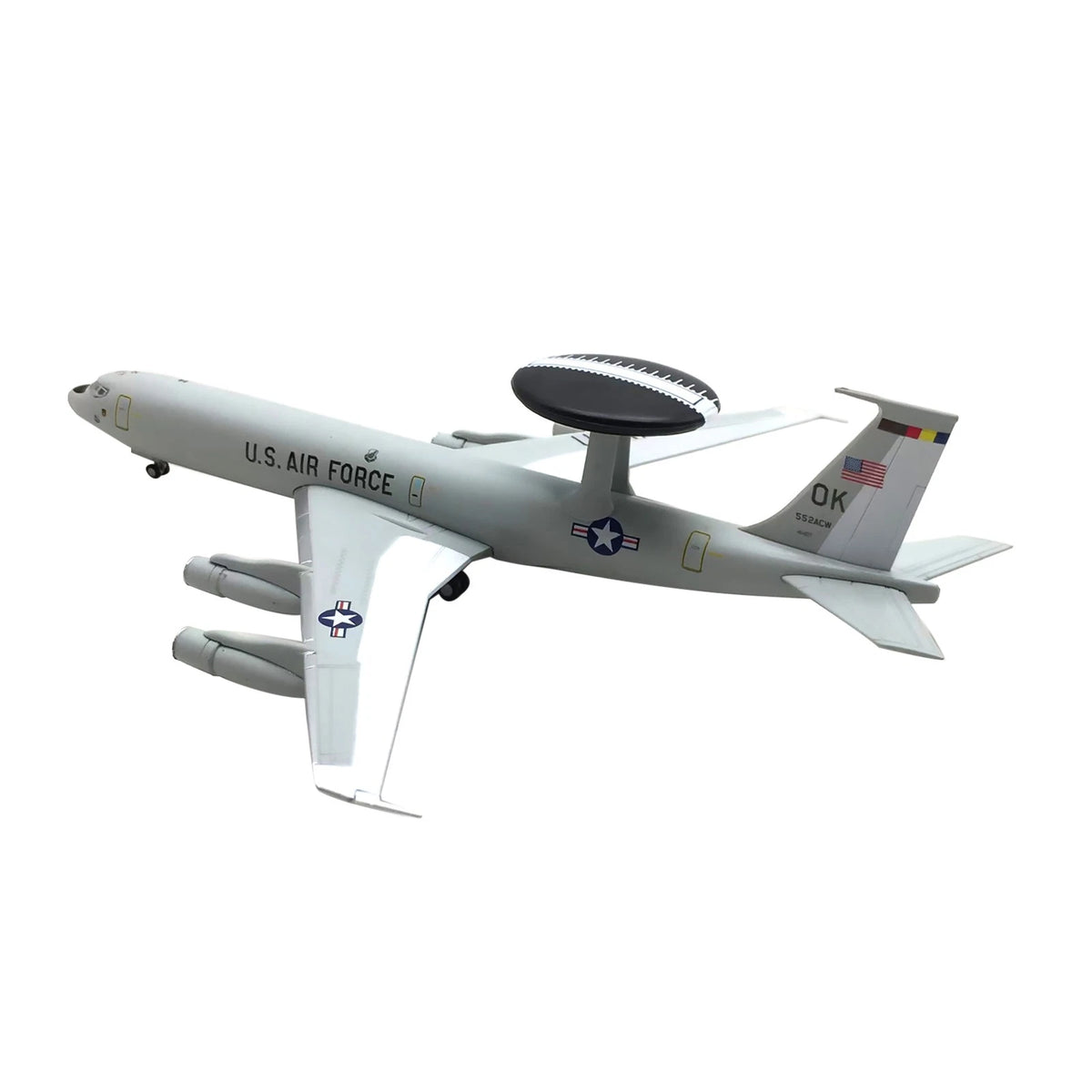 1/200 Scale E-3 Sentry AWACS Model Plane Static Display