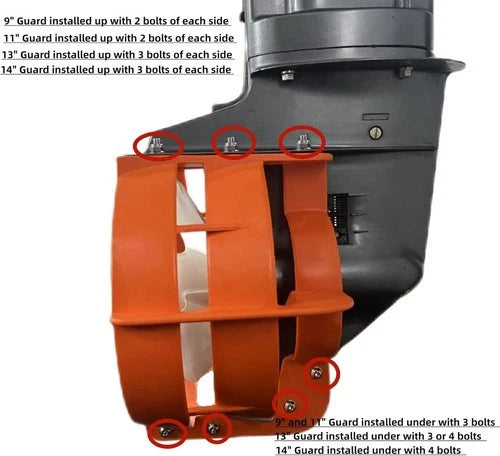 Prop Mounted Shield for Evinrude Johnson 25hp-35hp